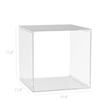 4 Sided Clear Cube Acrylic T Shirt Display Transparent Clothing Showcase Exhibit