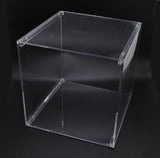 4 Sided Clear Cube Acrylic T Shirt Display Transparent Clothing Showcase Exhibit