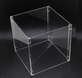 4 sided Clear Plexiglass Acrylic Transparent 12 Cube Display 4 T Shirts