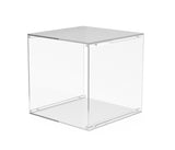 4 Sided Clear Cube Acrylic T Shirt Display Transparent Clothing Showcase Exhibit