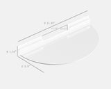 12x6 Acrylic Slatwall Holder Display Wall Mount Rack Round Circle Display 13825