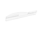 12x6 Acrylic Slatwall Holder Display Wall Mount Rack Round Circle Display 13825