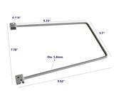 2PK ecorative Double Slot Bookend Bracket Shelf Dividers, Clothes Organizer & Storage, Book Shelf Divider 13889 2PK