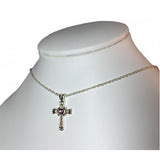 Forever Silver Plated Birthstone Cross Necklace 12 Options14001 JUN