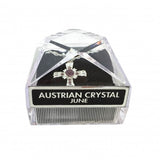 Forever Silver Plated Birthstone Cross Necklace 12 Options14001 JUN