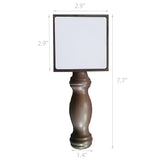 FixtureDisplays Wooden Beer Tap Handle with Two Small White Chalkboard 14002