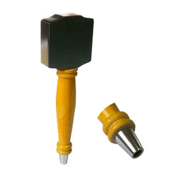 FixtureDisplays Wooden Beer Tap Handle Kit with Two Small Black Chalkboard 14004