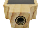 FixtureDisplay Mini Wooden Beer Tap Handle with Two-Sided  Small Chalkboard 14006