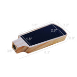 FixtureDisplay Mini Wooden Beer Tap Handle with Two-Sided  Small Chalkboard 14006