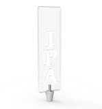 Customizable Generic IPA Clear Acrylic Plexiglass Beer Tap Handle 14106