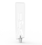 Customizable Generic IPA Clear Acrylic Plexiglass Beer Tap Handle 14106