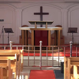 FixtureDisplays® Large Church Pulpit, Deluxe Podium Lectern, Debate Speech Wedding Event Funeral, 45 X 37 X 22" 14305