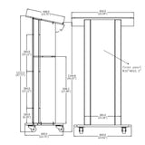 Clear Acrylic Plexiglass Podium Metal Corners Church Pulpit Lectern Funeral 14306