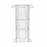 Acrylic Podium Curve Pulpit Plexiglass Church Podium Curved Prayer Hand Lectern
