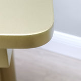 39.3 X 23.6 X 30" Gold Wood MDF Consol Table Writing Desk Breakfast Table 14308 14308-Home