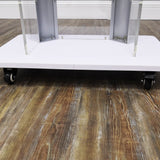 Clear Acrylic Plexiglass Podium Steel Sides Church Pulpit School Lectern Funeral 14310