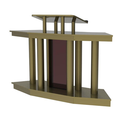 69¡° Wide Church Pulpit Deluxe Podium Lectern Debate Speech Wedding Event Funeral 14315+2X14317