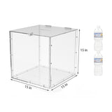 15x15x15 Clear Plexiglass Large Tithing Box Offering Box Ballot Box 14316 BOX