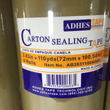 24 Rolls Brown Sealing Tape Carton Packing Box Tape 2.83x110Y 14408 24