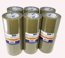 24 Rolls Brown Sealing Tape Carton Packing Box Tape 2.83x110Y 14408 24