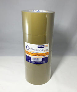 4 Rolls Brown Sealing Tape Carton Packing Box Tape 2.83x110Y 14408 4