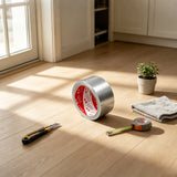 Silver Duct Tape 1.88¡±x32.8Ft Heavy Duty Waterproof Cloth Tape 3¡±(76mm) Core No Residue 14415