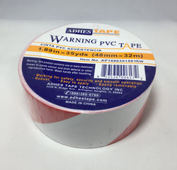 36 Rolls Red/White Safety Warning Tape 1.89x35Y 14421 36