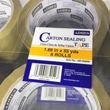 36 Rolls Brown Sealing Tape Carton Packing Box Tape 1.89x55Y 2.0Mil 14422 36