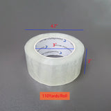 FixtureDisplays® 24 Rolls Clear Sealing Tape Carton Packing Box Tape 2"x110Y Premium 2.4mil 14427-24