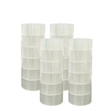 FixtureDisplays® 24 Rolls Clear Sealing Tape Carton Packing Box Tape 2"x110Y Premium 2.4mil 14427-24