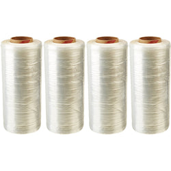 4 Rolls Polyethylene Virgin High Quality Cast Stretch Wrap, Clear Shrink Wrap