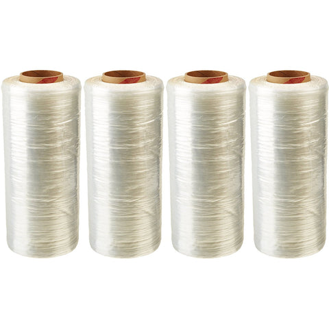 4 Rolls Polyethylene Virgin High Quality Cast Stretch Wrap, Clear Shrink Wrap