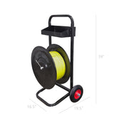 Banding Strapping Cart for Steel and Poly Strapping, Fits All Core Sizes, OD up to 20 Cart dims: 16.5 * 19.5 * 39  14433