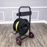 Banding Strapping Cart for Steel and Poly Strapping, Fits All Core Sizes, OD up to 20 Cart dims: 16.5 * 19.5 * 39  14433
