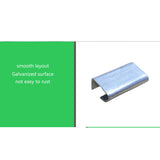 Open (Snap-On) Seals for 1/2 Strap Width Steel Poly Strapping (Pack of 100) 14435