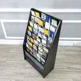 Literature Rack Brochure Holder Leaflet Coupon Stand Travel Information Kiosk 1453BLACK