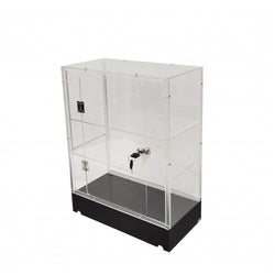 Clear Cabinet Acrylic Display Shelf Plexiglass Showcase Lock N Key Transparent