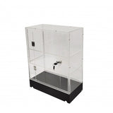 Clear Cabinet Acrylic Display Shelf Plexiglass Showcase Lock N Key Transparent