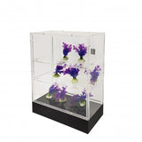Clear Cabinet Acrylic Display Shelf Plexiglass Showcase Lock N Key Transparent