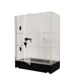Clear Cabinet Acrylic Display Shelf Plexiglass Showcase Lock N Key Transparent
