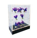 Clear Cabinet Acrylic Display Shelf Plexiglass Showcase Lock N Key Transparent