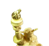 24K Gold Casted Statue of Liberty with Plexiglass Cover 14708