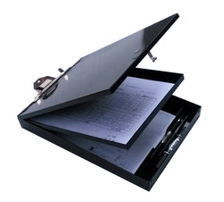 A4 File Storage with Clipboard 14745 13x9 Aluminium