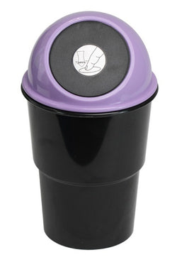 FixtureDisplays® Purple&Black Portable Mini Car Garbage Can Convenient Traveling Rubbish Holder Vehicle Dust Bin 14779-PURPLE