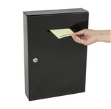 Metal Box Mail box Secure Collection Box Ticket Box,Easy Wall Mount Has Small Amount Of Rusting 14785-NEW