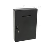 Metal Box Mail box Secure Collection Box Ticket Box,Easy Wall Mount Has Small Amount Of Rusting 14785-NEW
