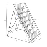 8 Tier Literature Holder Greeting Card Floor Stand Displays Book DVD Brochure