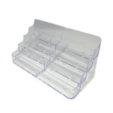 Four tier Business Card Holder 200 Capacity Clear Gift Card Holder Prepaid 14919