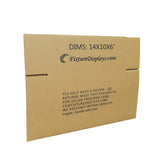 20PK 14X10X6" Shipping Box Cardboard Singlewall BF150 Mail Packaging E-Commerce 14X10X6-20PK