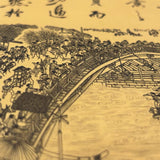 Qingming Shang He Tu Along River Qingming Festival Chinese Song Dynasty Replica Painting Guohua 15004